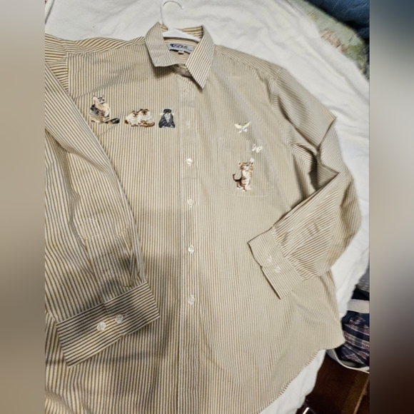 Vintage Las Olas Wearable Art W/ 7 Glitter Eyed Persian And Other Cats - Picture 11 of 16